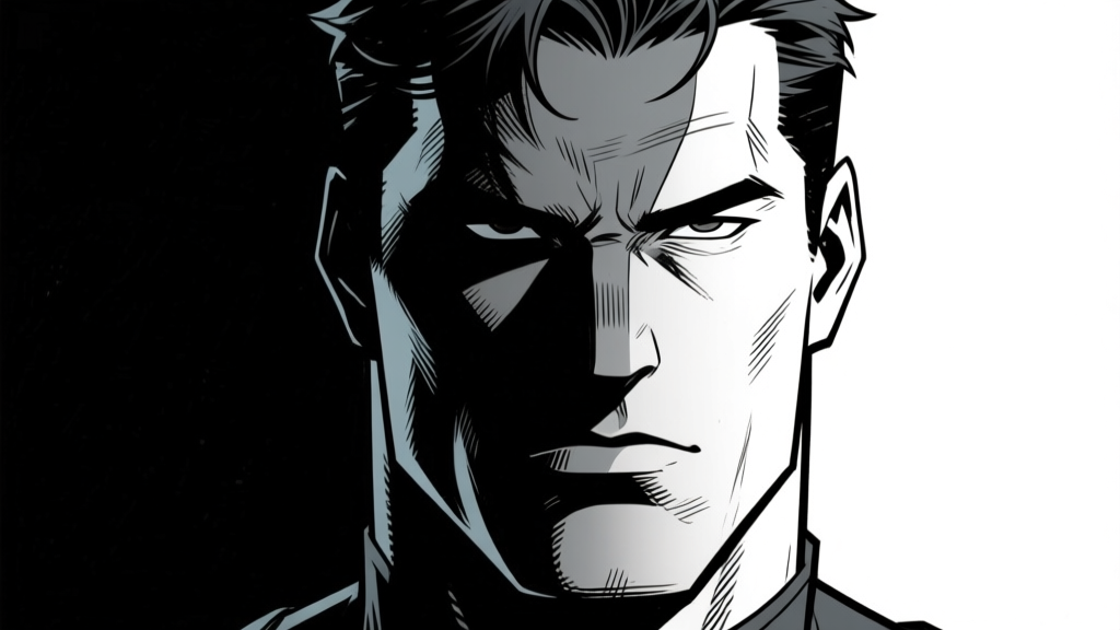 Dramatic face — hero close-up