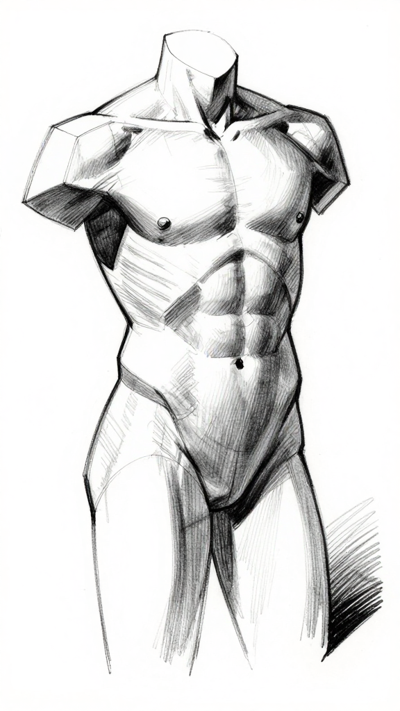 Classical torso — front
