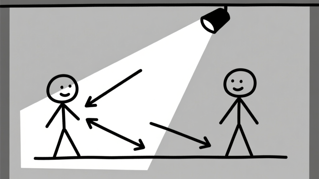 Spotlight diagram — stickfigures