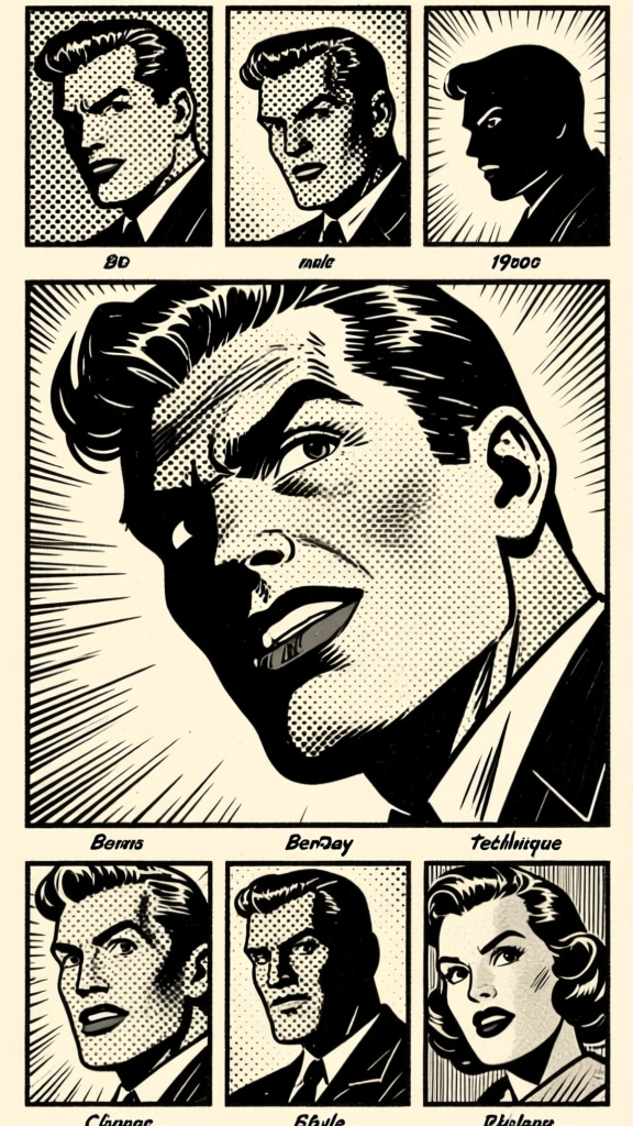 Face expression strip — same face, multiple states