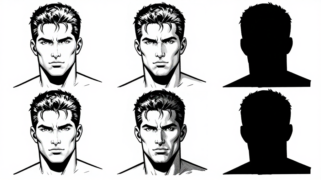 Face comparison — to silhouette