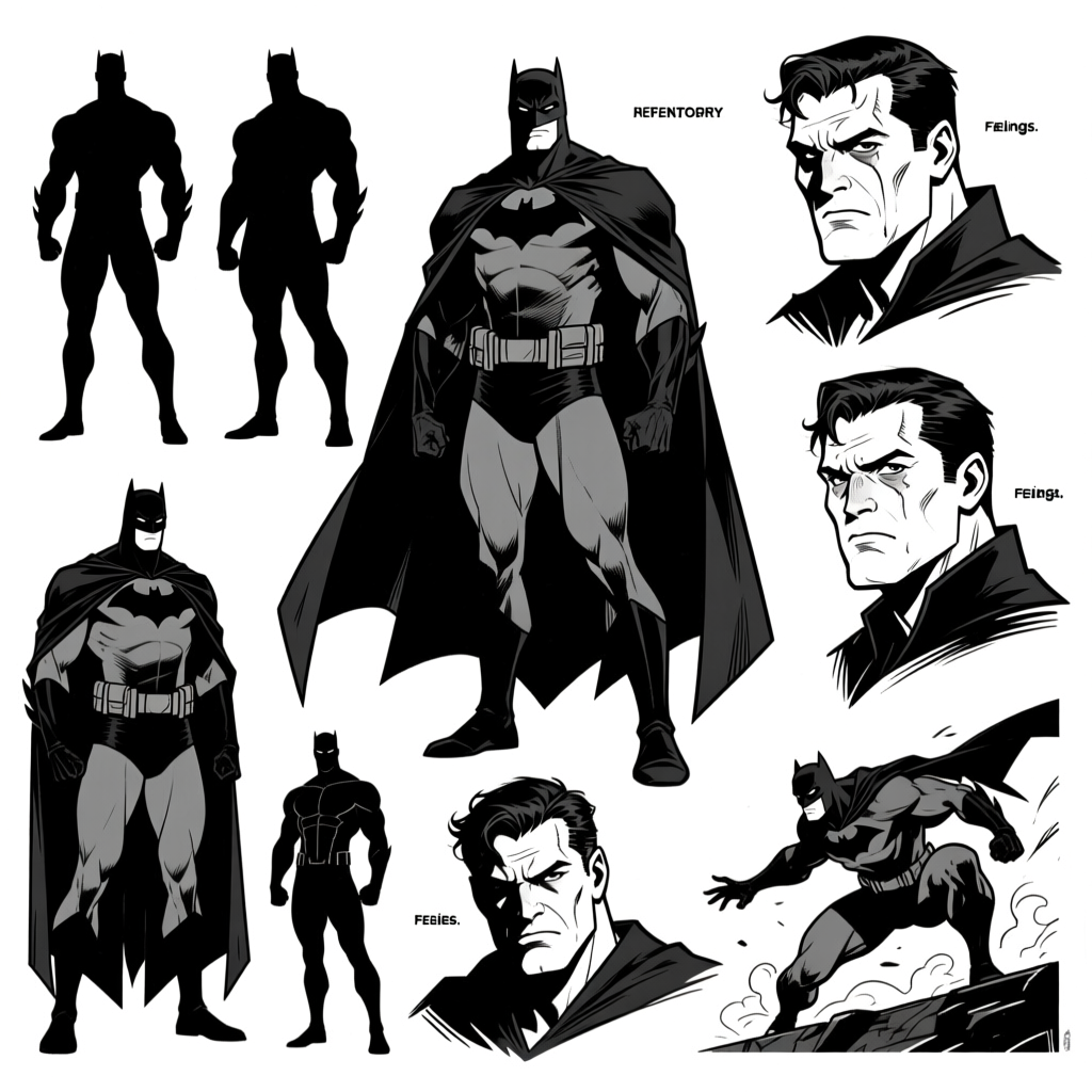 Hero character design variations