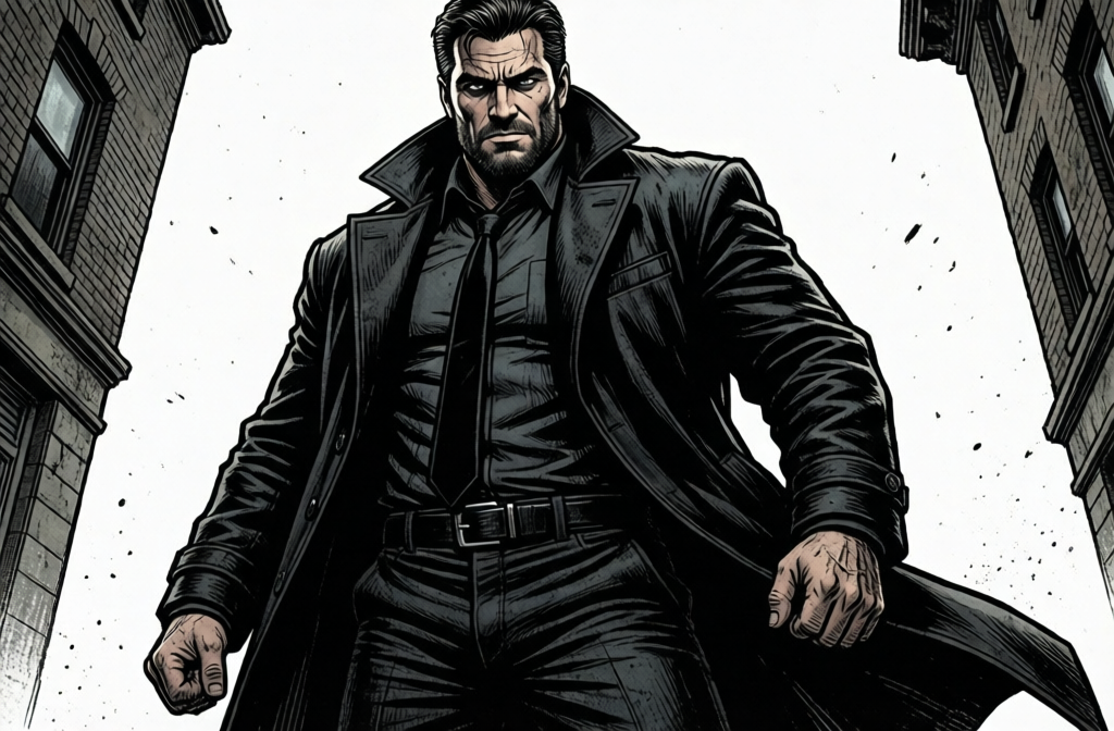 Clothed figure — action coat