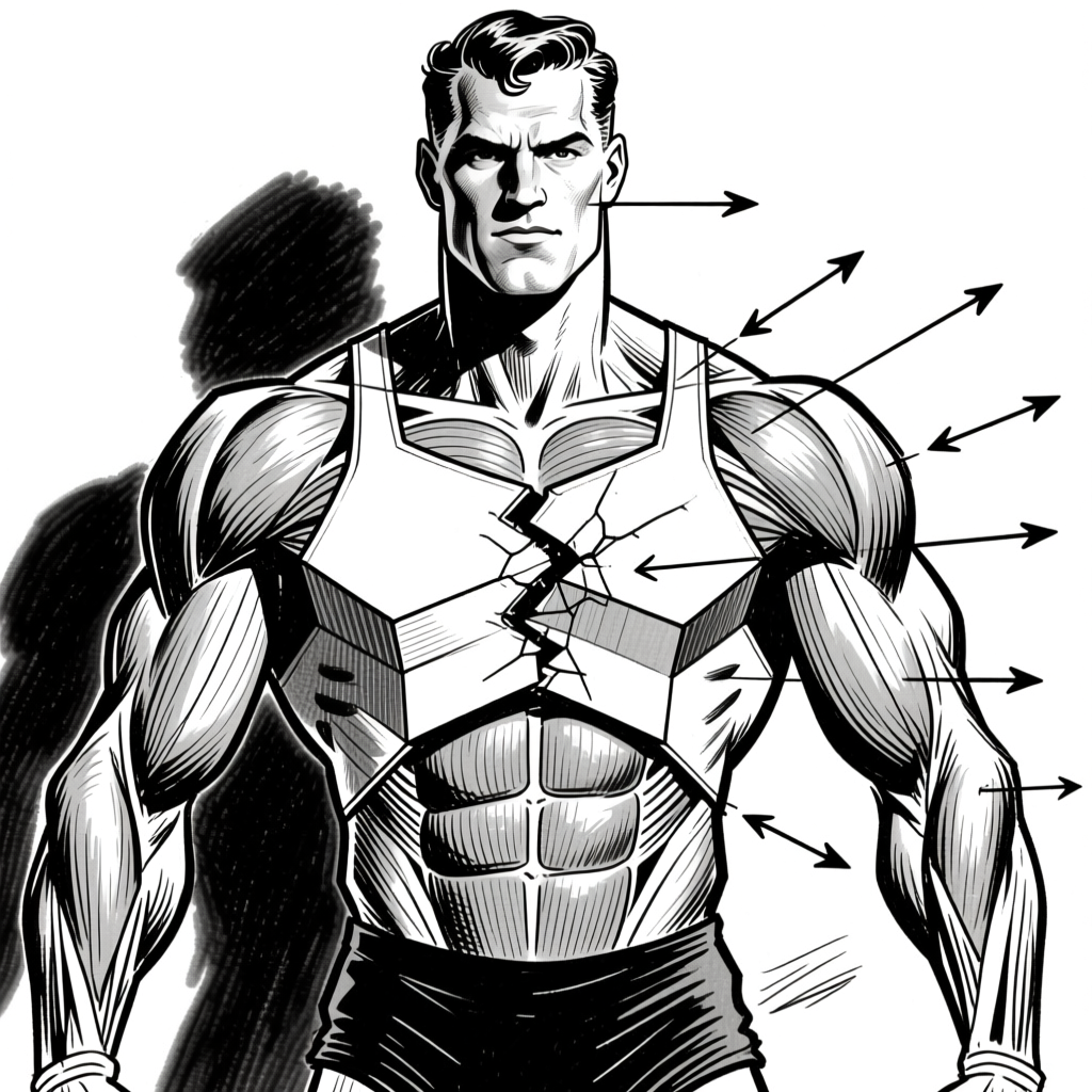 Labeled torso anatomy diagram