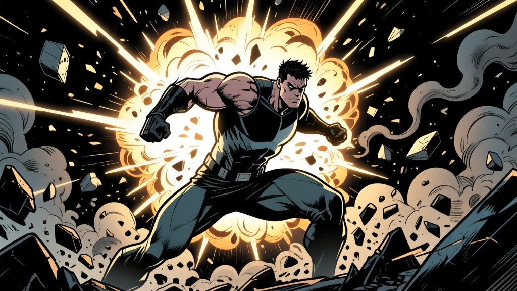 Action figure — explosion fight
