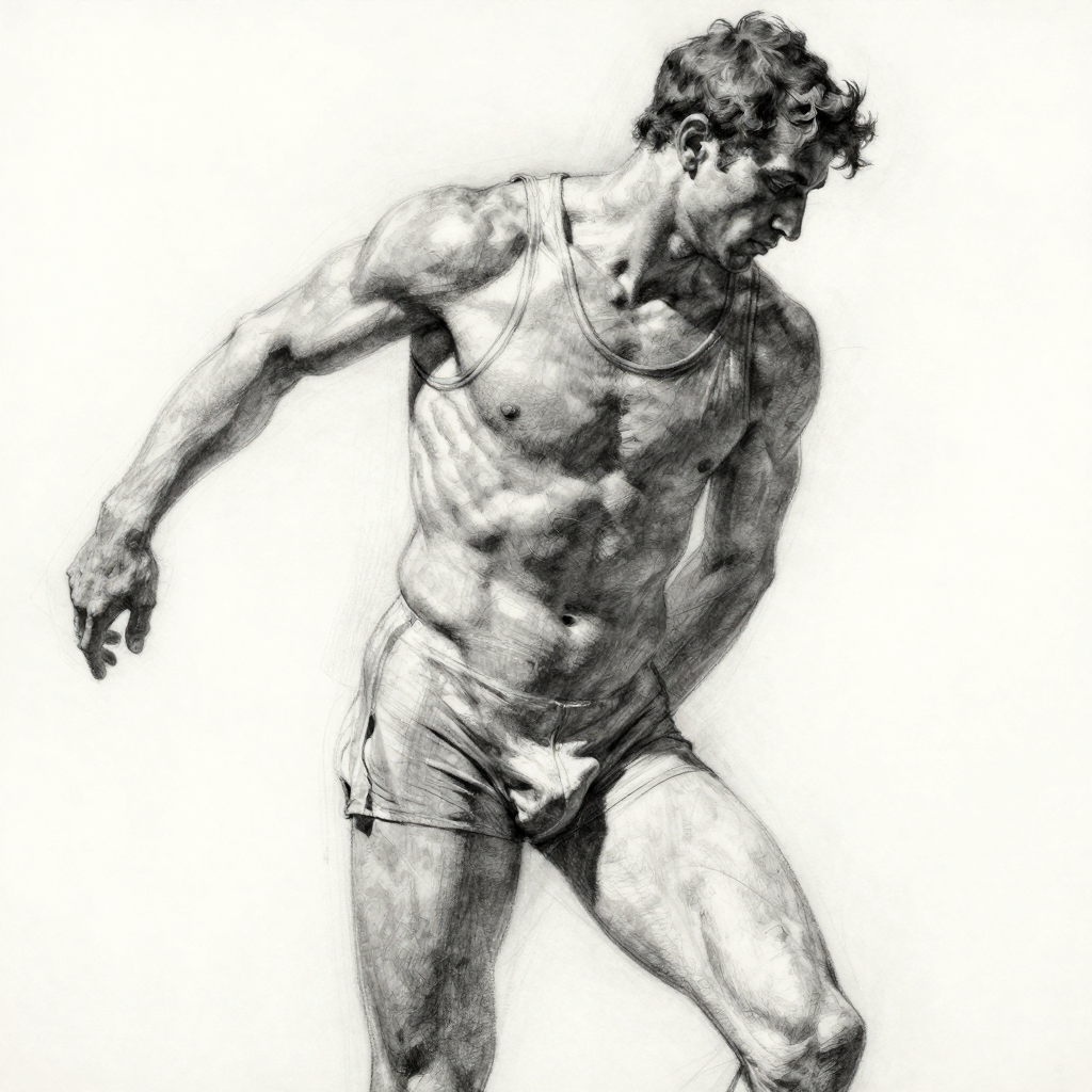 Life drawing — academic pencil
