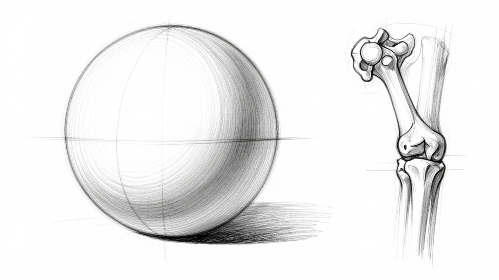 Sphere and joint — basic form study