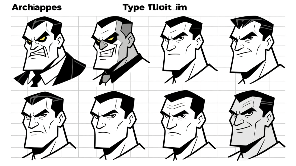 Character head turnarounds