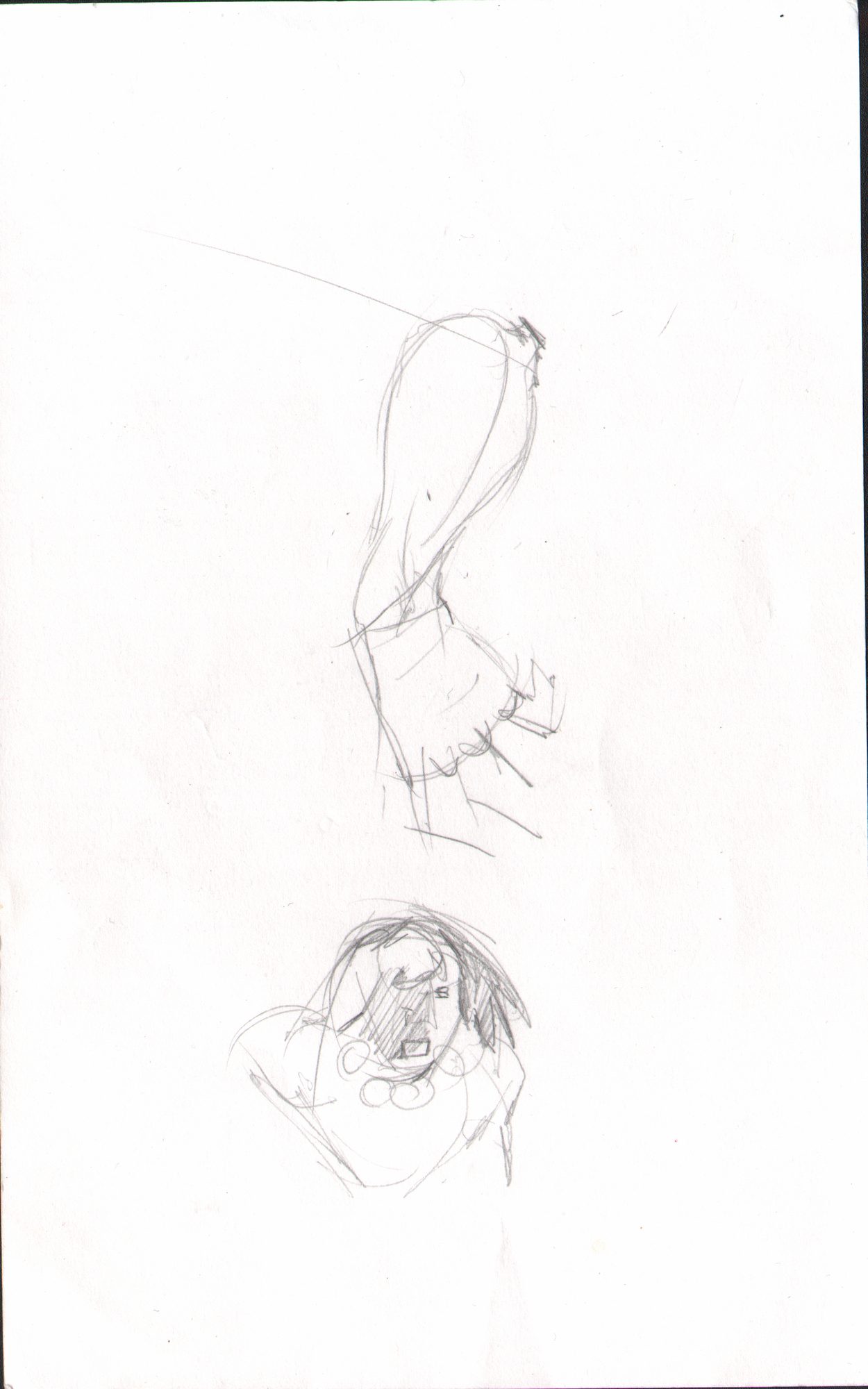 Foot/hand close-up sketches