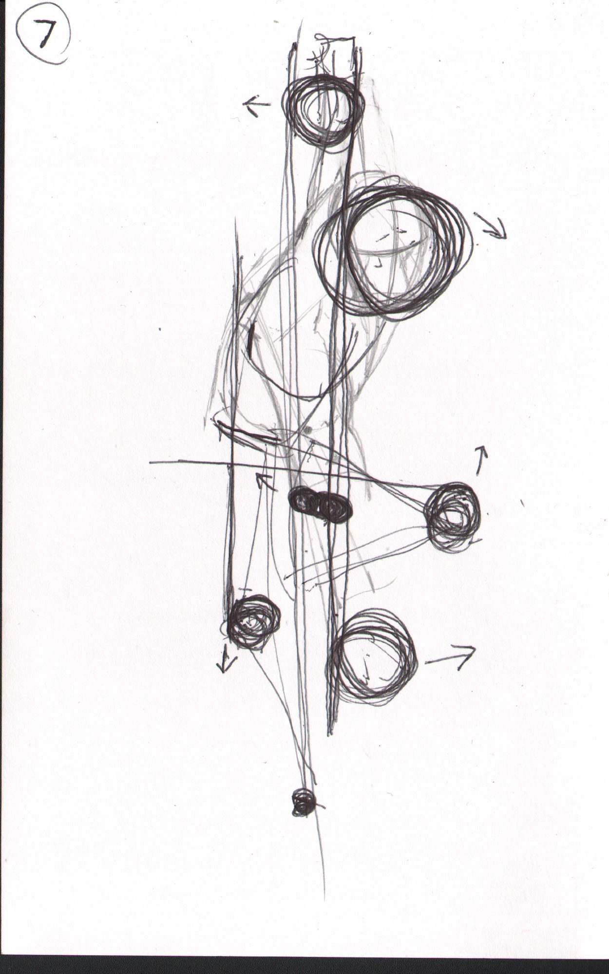 Number 7 foot — circle construction diagram