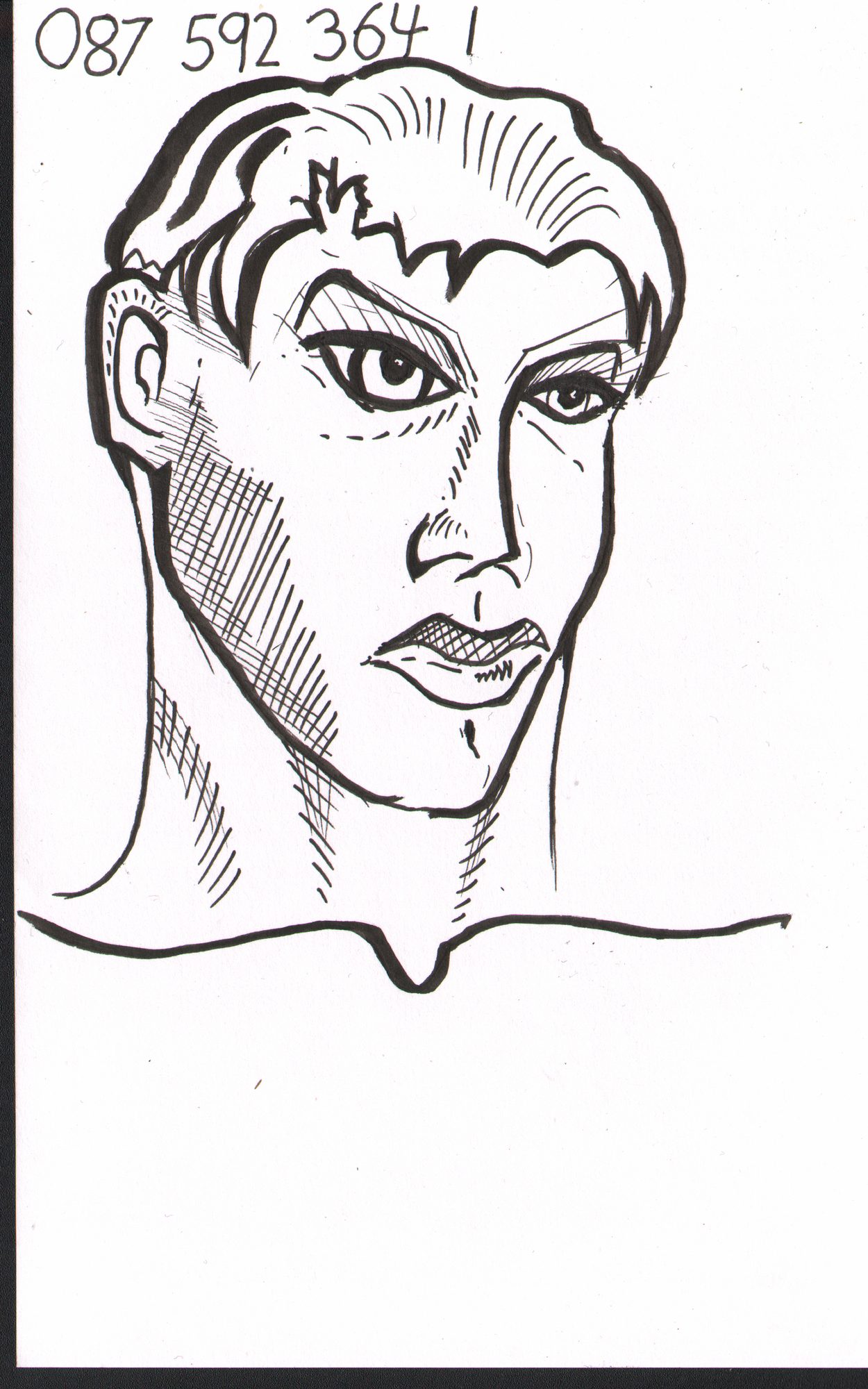 Ink face — bold marker, stage 1 of 4
