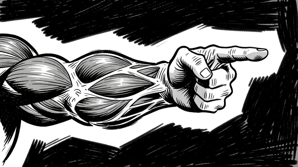 Arm and fist — pointing detailed