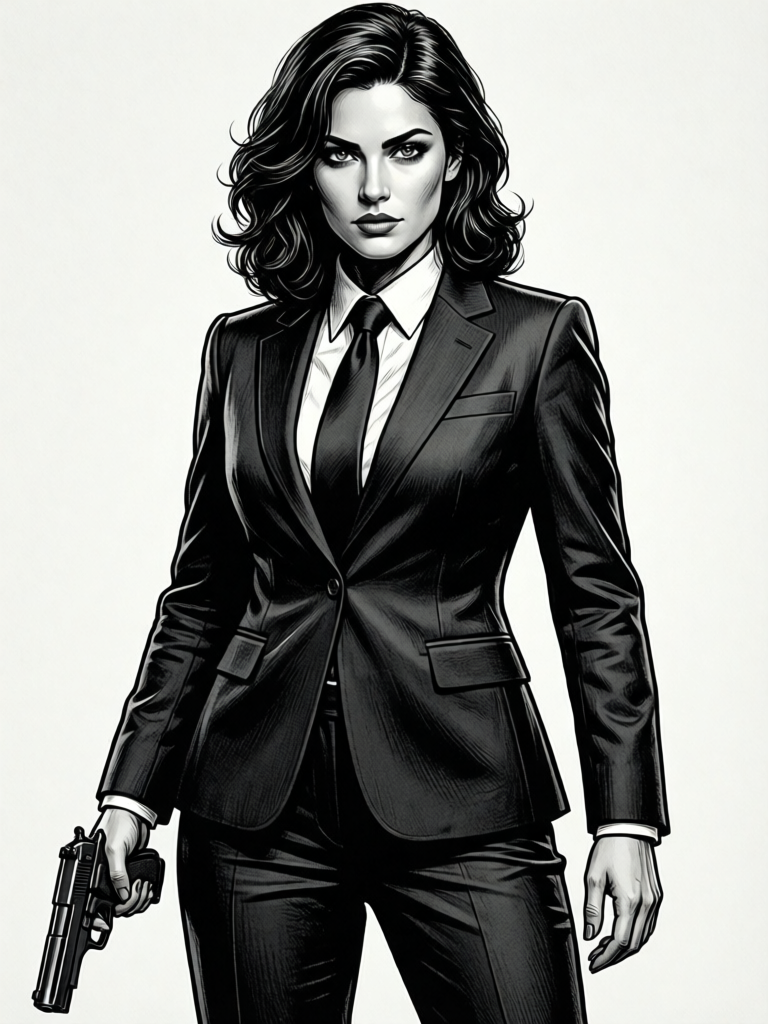 Female clothed — suit figure