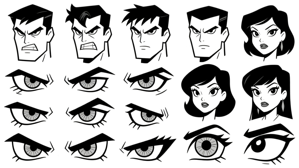 Eye lineup — character styles
