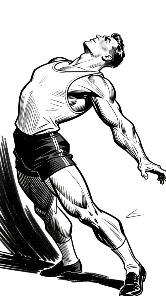 Figure dynamic action — ink