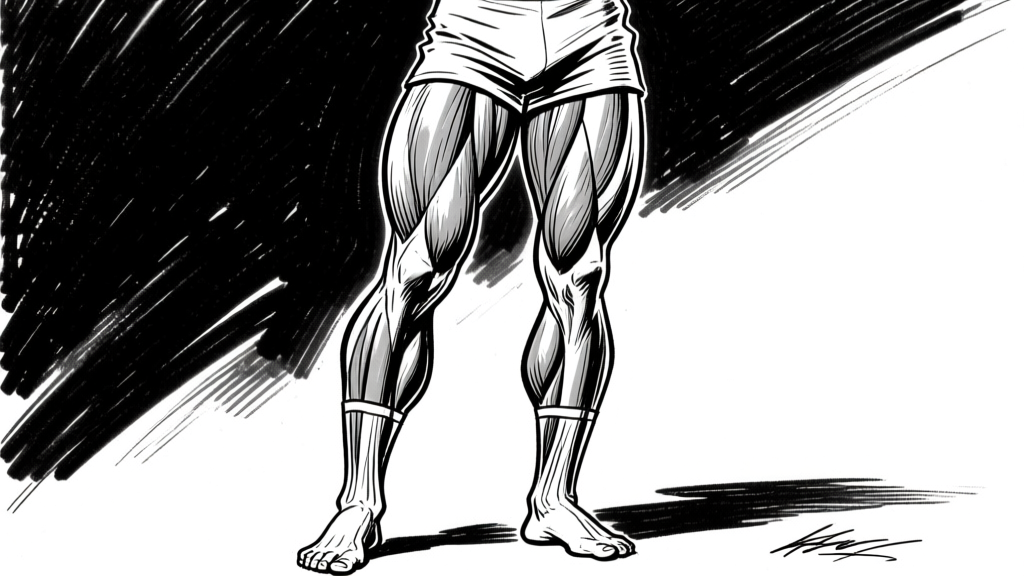 Leg muscles — with shadow ink
