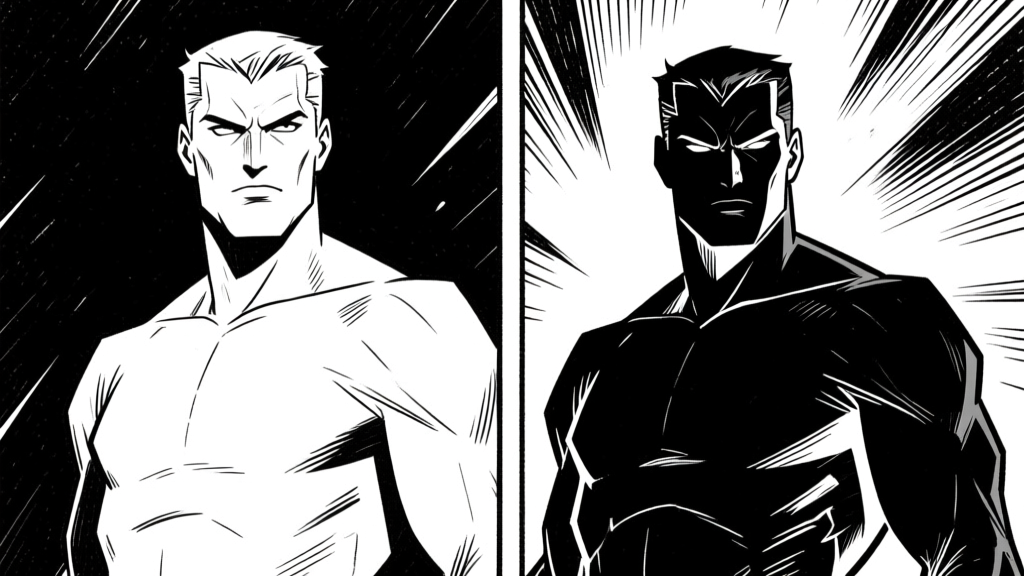 Hero and silhouette — comparison