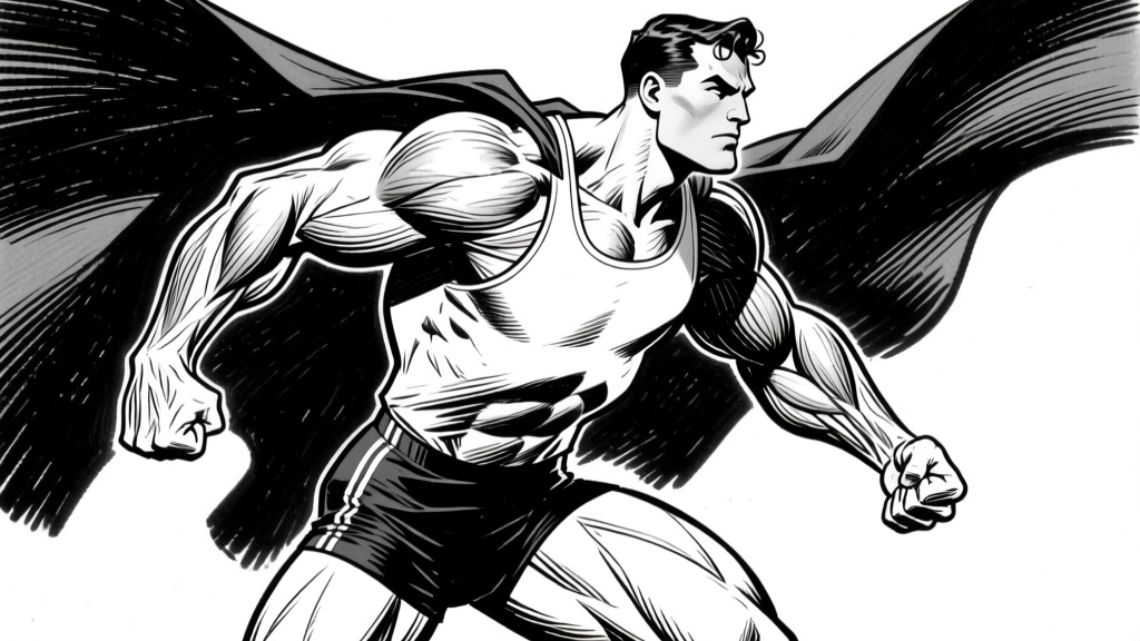 Hero action — flying ink