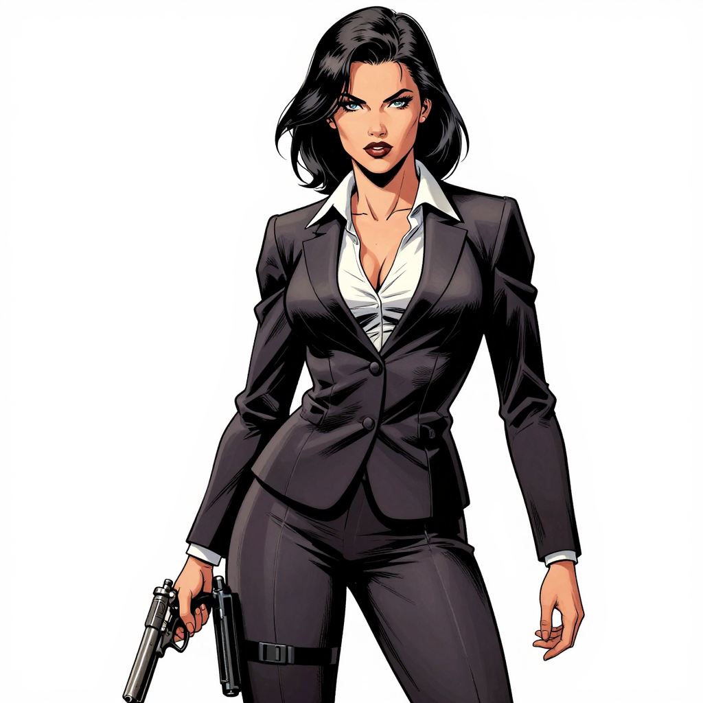 Female clothed — suit figure