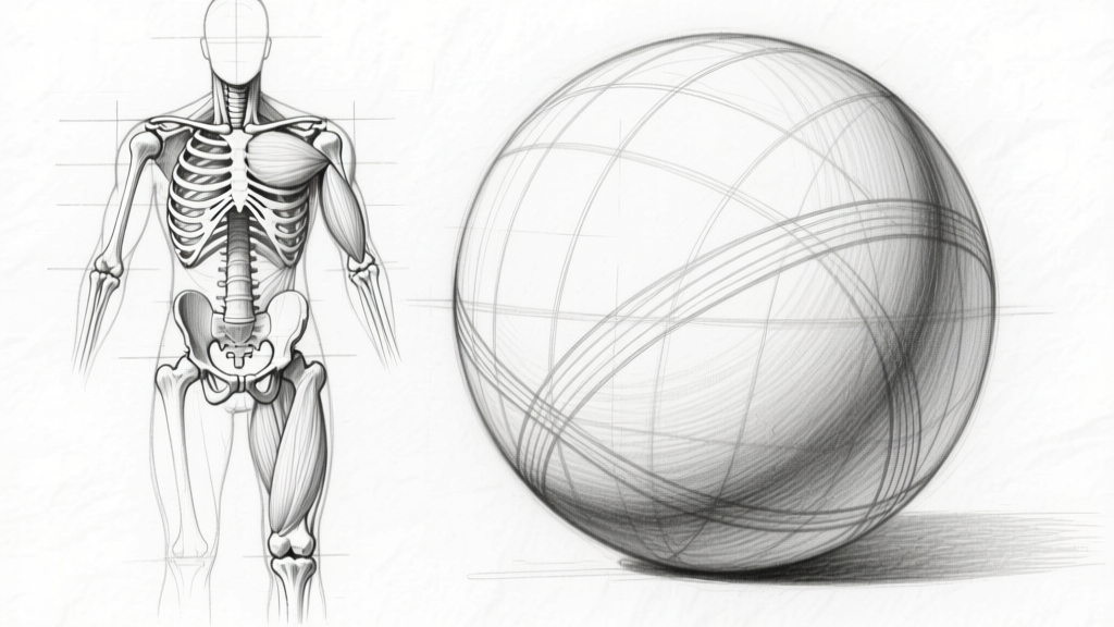 Skeleton and sphere construction study