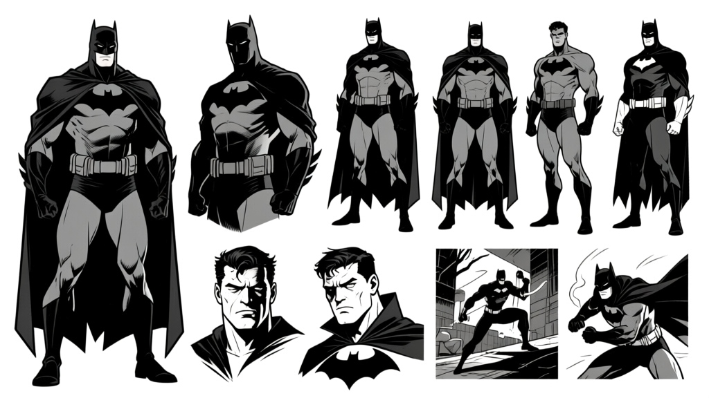 Hero character sheet — multiple