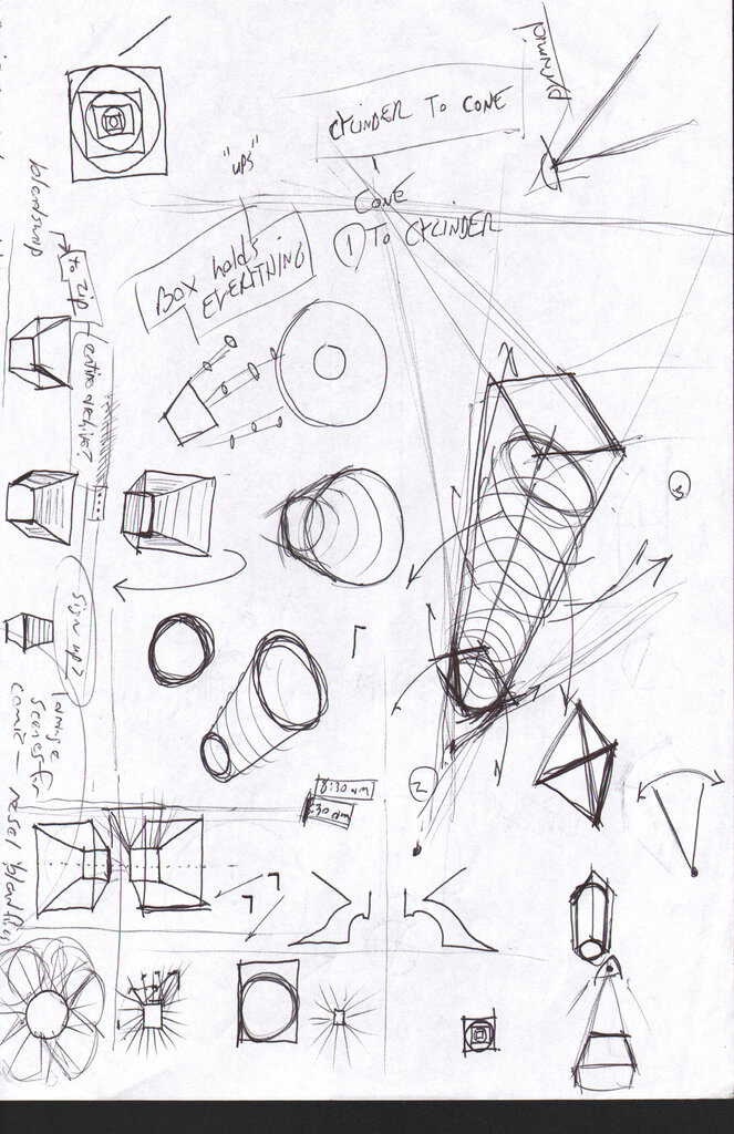 Cylinder/sphere/box in perspective