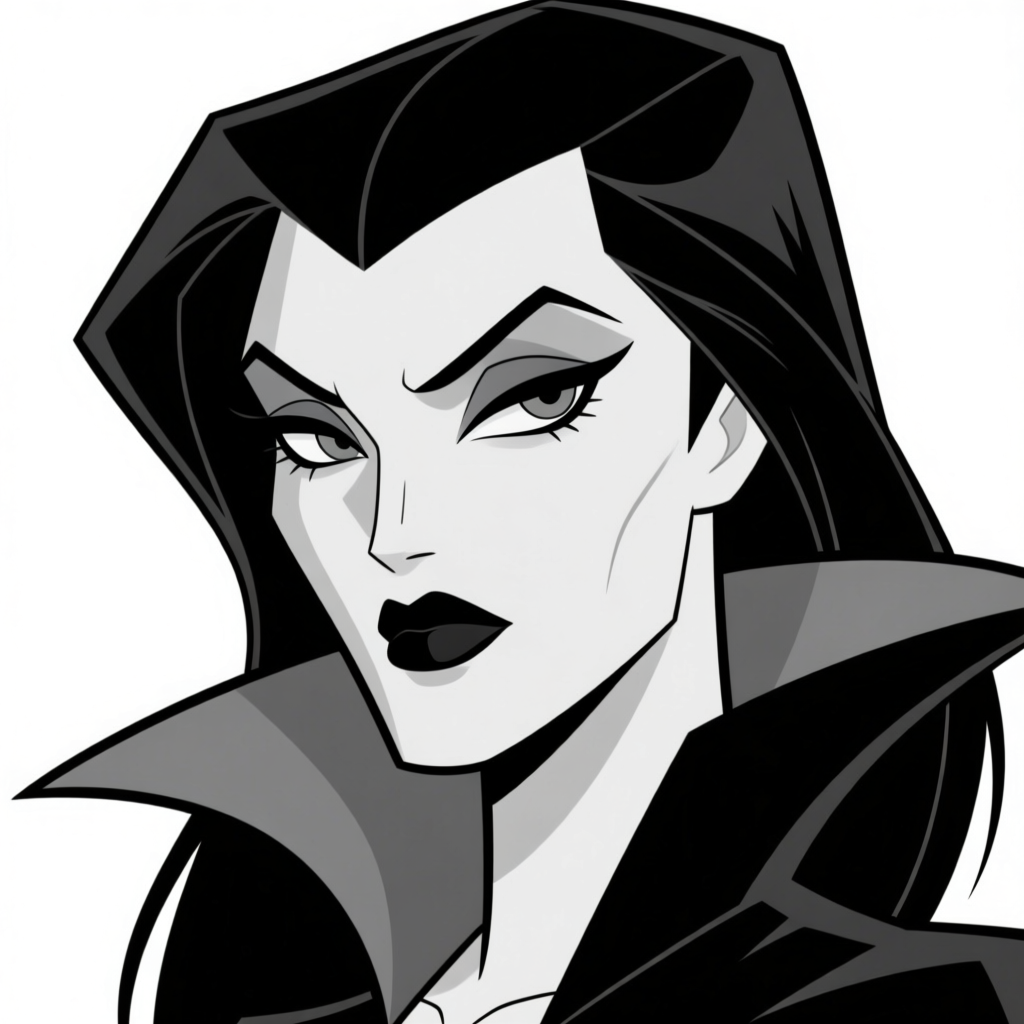 Villain face — styled expression