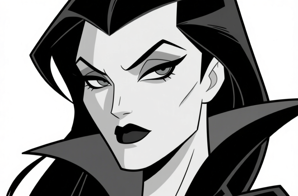Villain face — styled expression 2