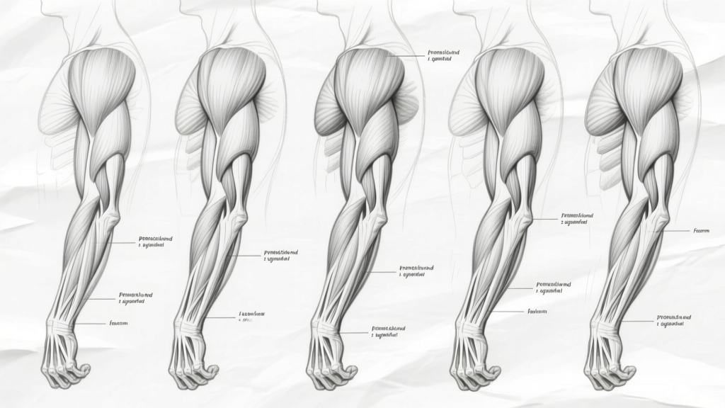 Leg anatomy — five-stage colored