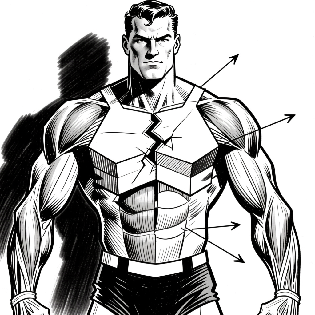 Torso directional arrows — ink