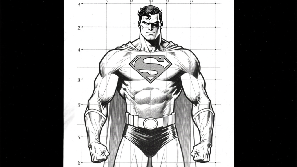 Hero figure — grid study