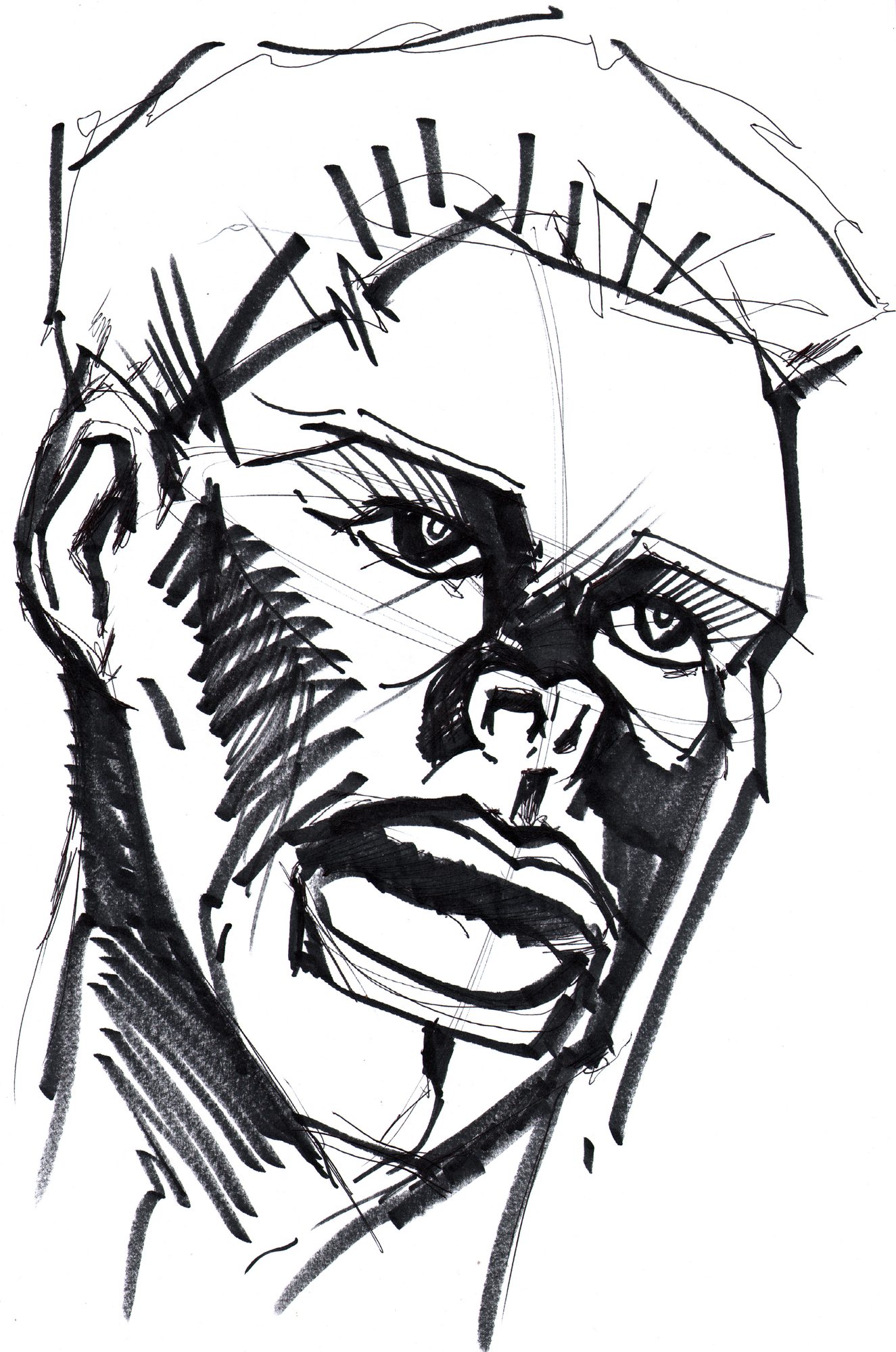 Life drawing large — full heroic figure