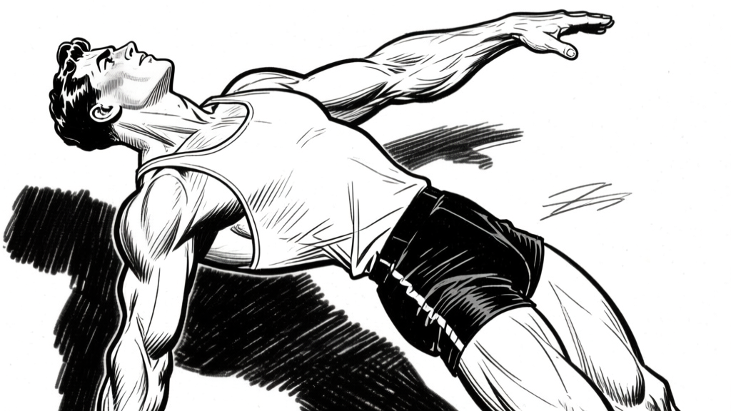 Figure leaping — dynamic action