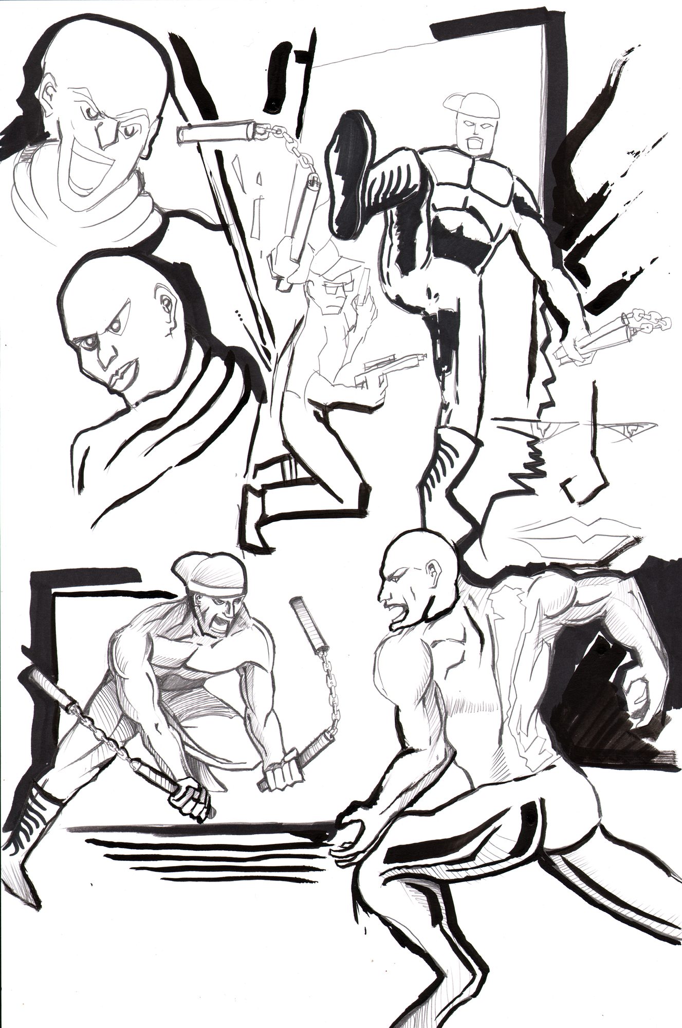 Life drawing — posed figure study