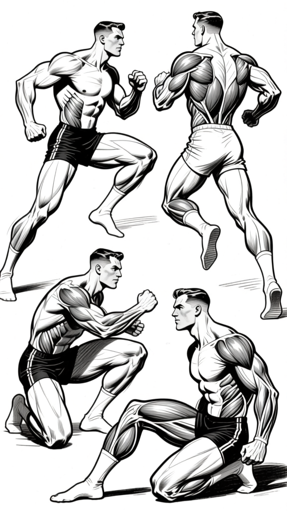 Action figures — gesture variety
