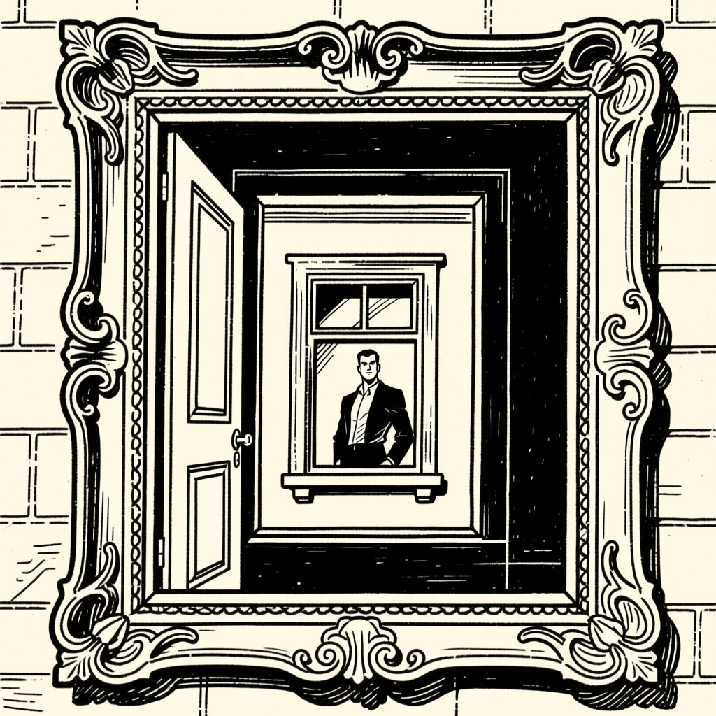 Frame within frame — depth composition