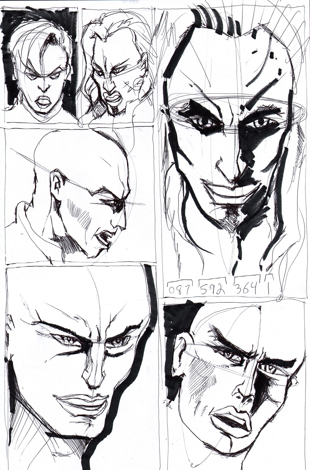 Life drawing large — dynamic action