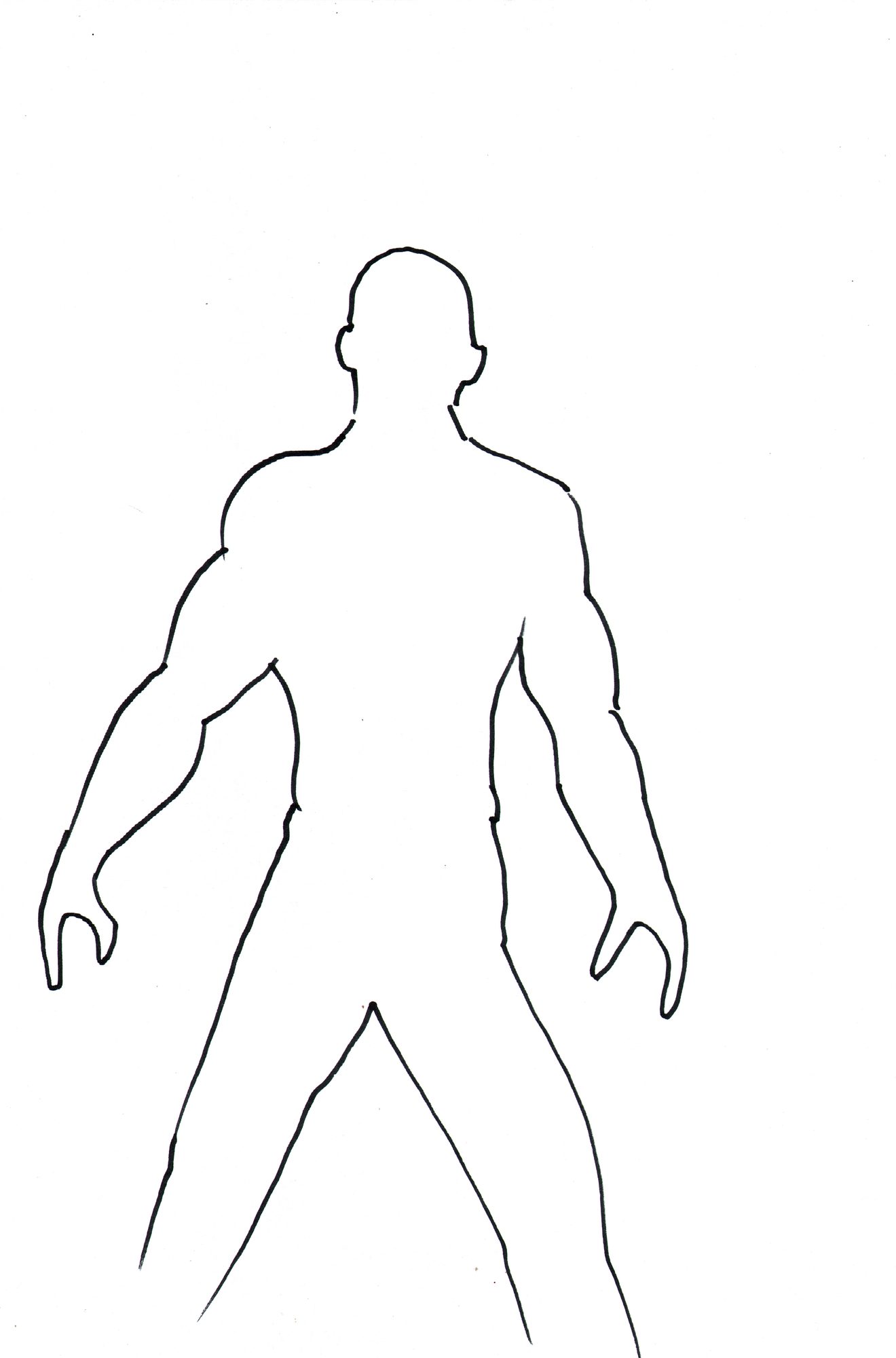 Life drawing — torso lighting study